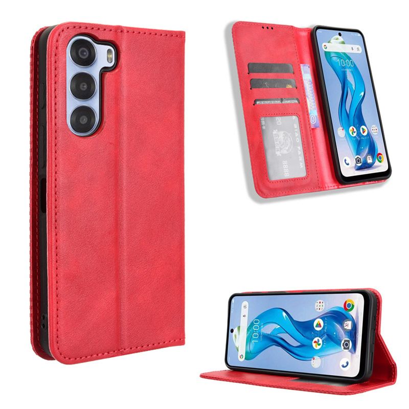 Wallet Flip Cover For ZTE Nubia S 5G Leather PU Phone Case Shockproof Durable Retro Case