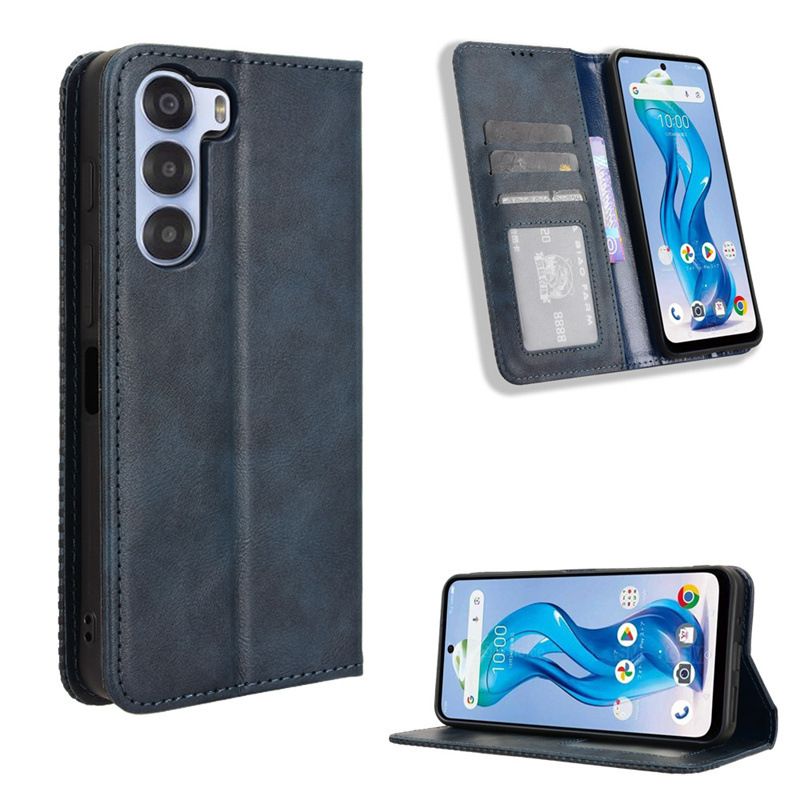Wallet Flip Cover For ZTE Nubia S 5G Leather PU Phone Case Shockproof Durable Retro Case