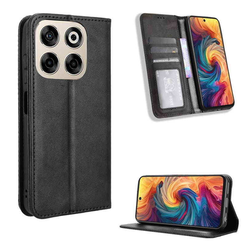 Wallet Flip Cover For ZTE Blade V70 4G/nubia V70 4G,Blade V70 Design/nubia V70 Design/Blade V70 Vita Leather PU Phone Case Shockproof Durable Retro Case