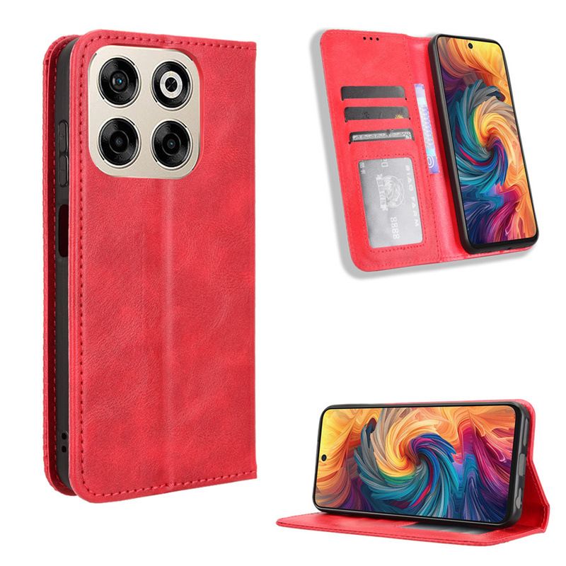 Wallet Flip Cover For ZTE Blade V70 4G/nubia V70 4G,Blade V70 Design/nubia V70 Design/Blade V70 Vita Leather PU Phone Case Shockproof Durable Retro Case