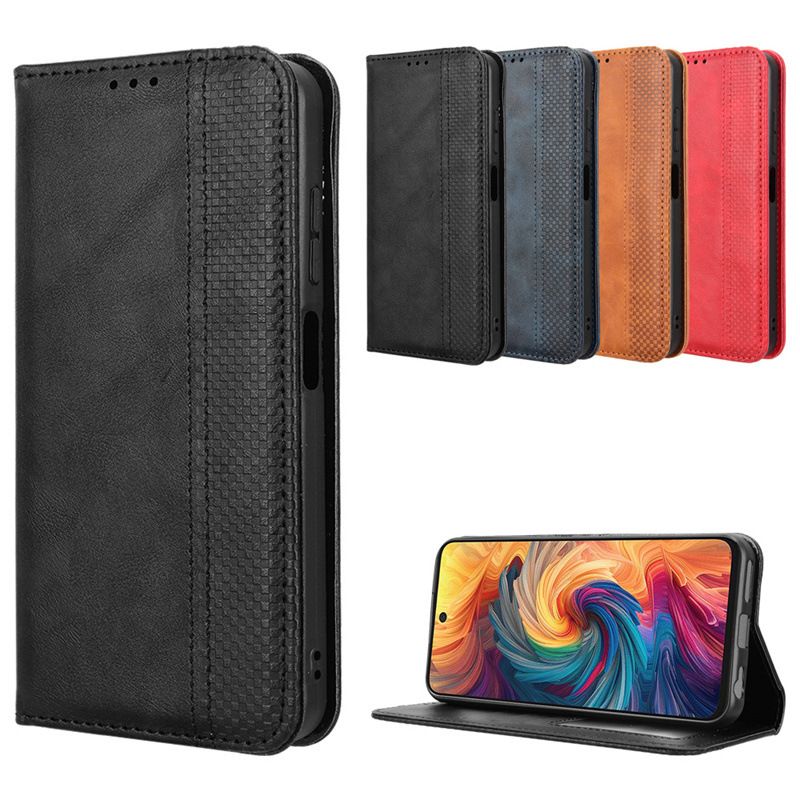 Wallet Flip Cover For ZTE Blade V70 4G/nubia V70 4G,Blade V70 Design/nubia V70 Design/Blade V70 Vita Leather PU Phone Case Shockproof Durable Retro Case