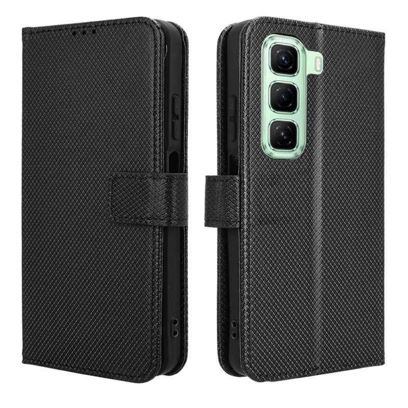 Wallet Flip Cover For Infinix Hot 50i / Smart 9 Leather PU Phone Case Shockproof Durable Retro Case