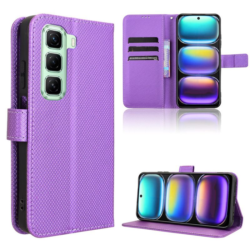 Wallet Flip Cover For Infinix Hot 50i / Smart 9 Leather PU Phone Case Shockproof Durable Retro Case