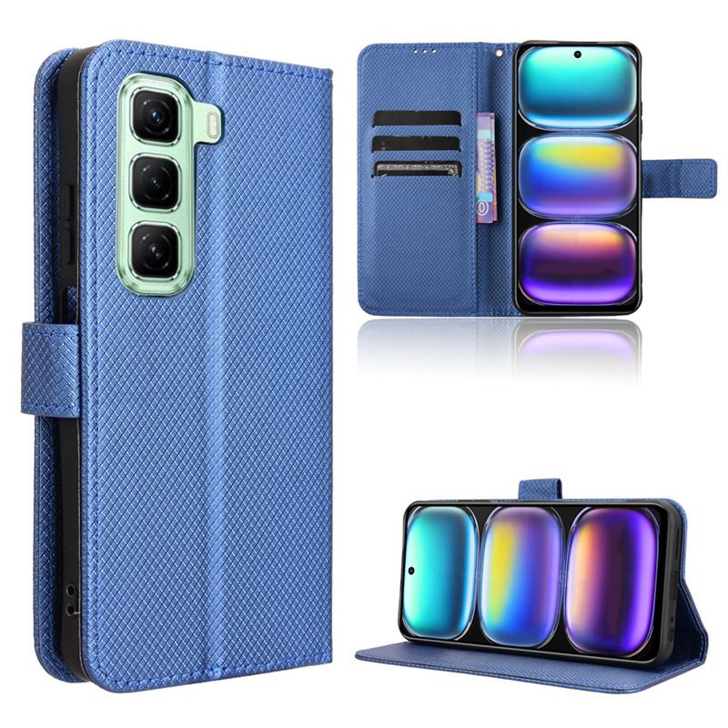 Wallet Flip Cover For Infinix Hot 50i / Smart 9 Leather PU Phone Case Shockproof Durable Retro Case