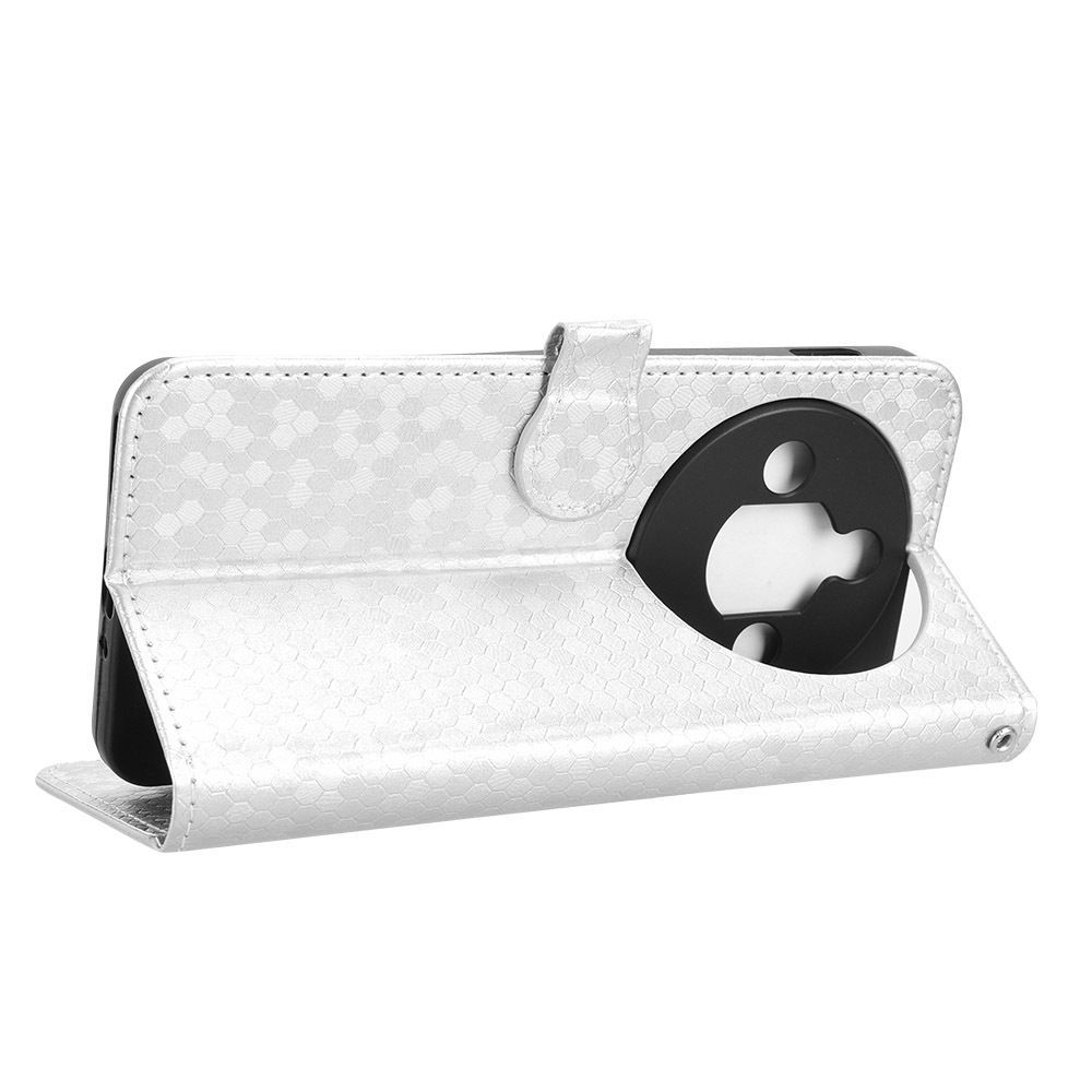 Flip Cover for ZTE nubia Focus Pro Wave Dot Pattern Leather Wallet Phone Case with Lanyard