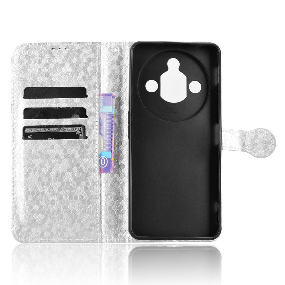 Flip Cover for ZTE nubia Focus Pro Wave Dot Pattern Leather Wallet Phone Case with Lanyard