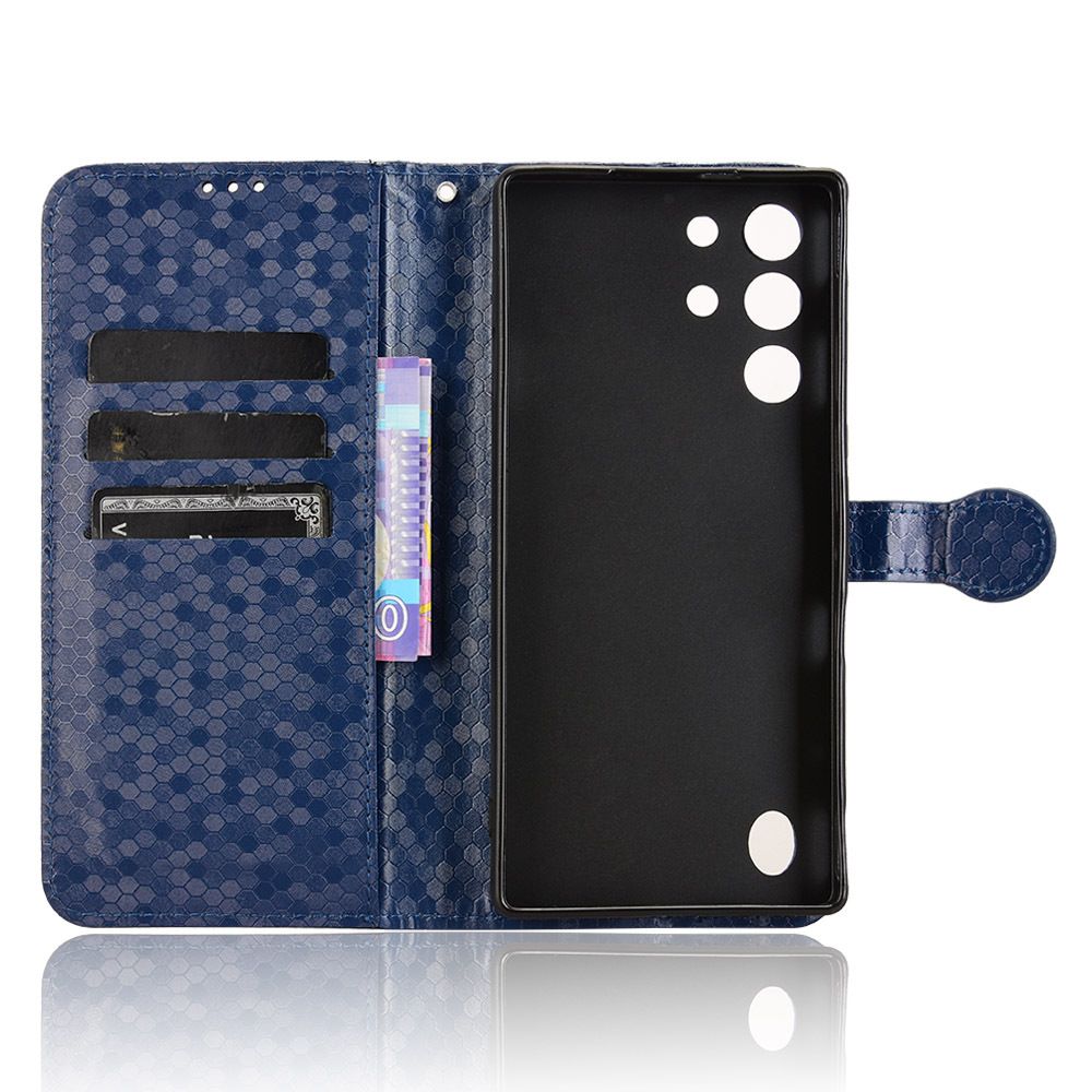 Flip Cover for ZTE nubia RedMagic 10 Pro+ Wave Dot Pattern Leather Wallet Phone Case with Lanyard