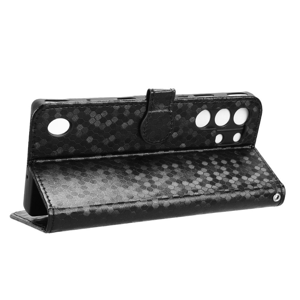 Flip Cover for ZTE nubia RedMagic 10 Pro+ Wave Dot Pattern Leather Wallet Phone Case with Lanyard
