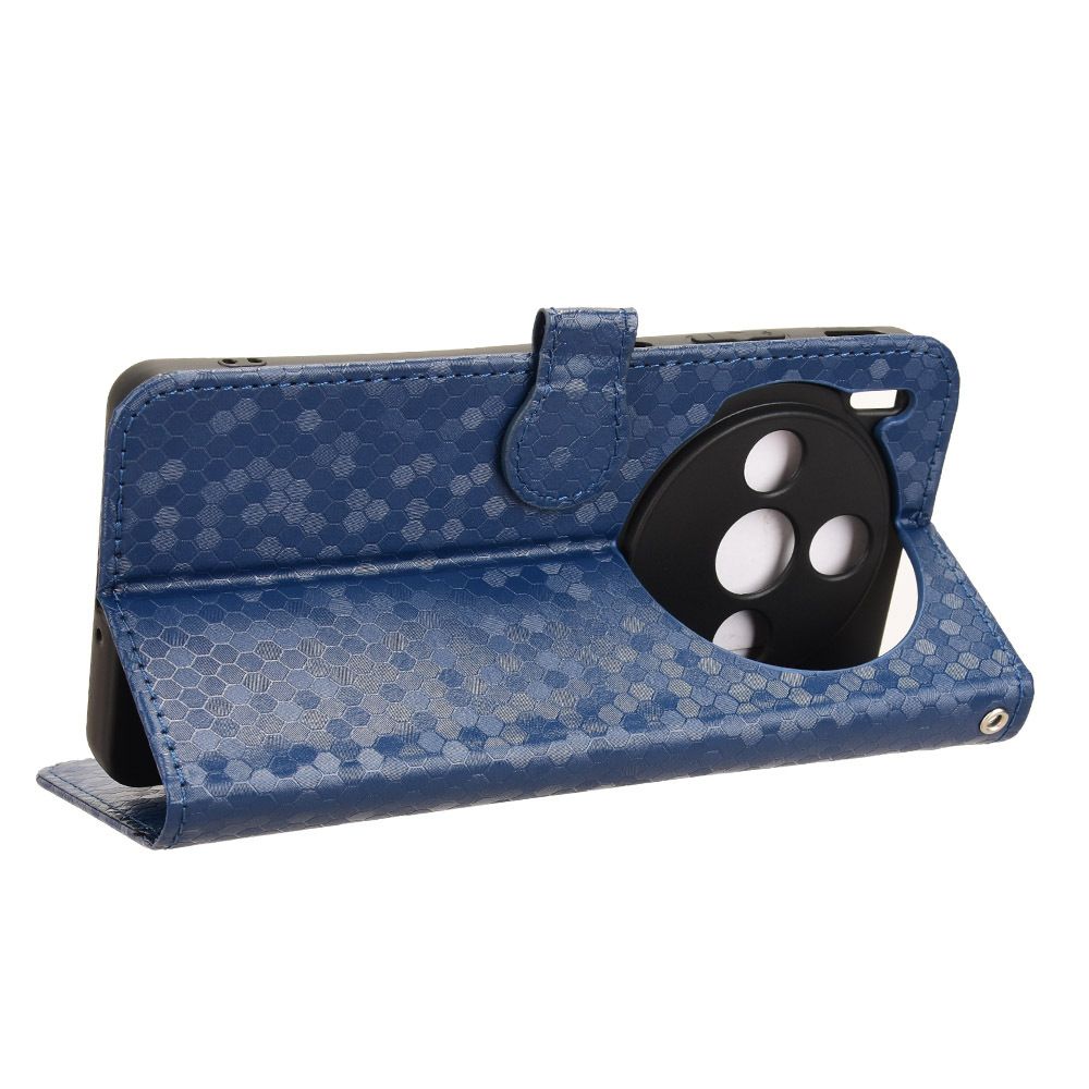 Flip Cover for ZTE nubia Z60S Pro Dot Pattern Leather Wallet Phone Case with Lanyard