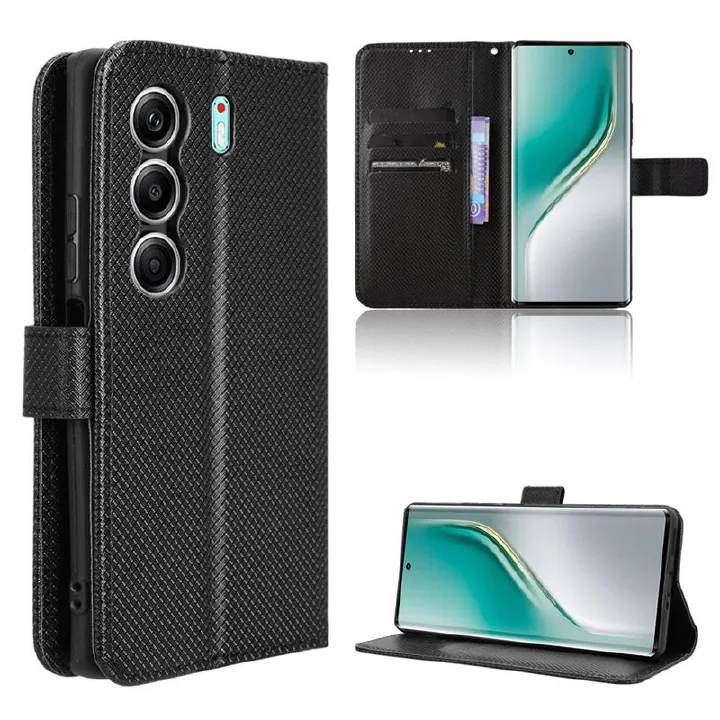 Wallet Flip Cover For Tecno Camon 40 Pro Leather PU Phone Case Shockproof Durable Retro Case