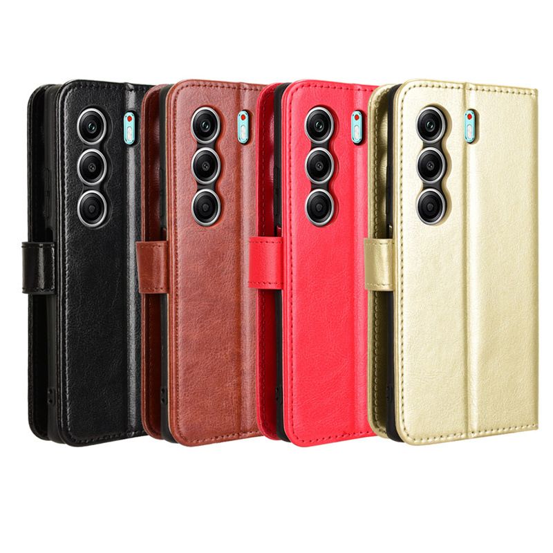 Flip Cover For Tecno Camon 40 Pro [Flip Vintage Leather] Wallet Phone Case
