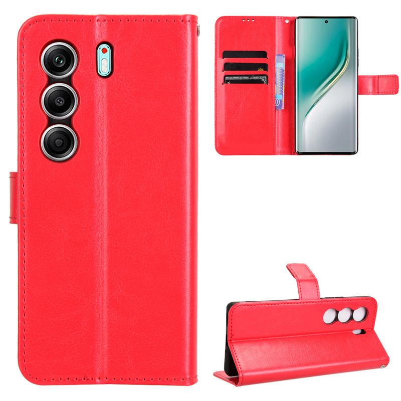 Flip Cover For Tecno Camon 40 Pro [Flip Vintage Leather] Wallet Phone Case