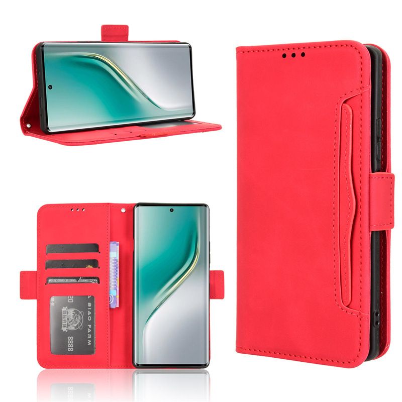 Flip Leather Cover For Tecno Camon 40 Pro [Doka Slot Flip Leather Case] Wallet Case