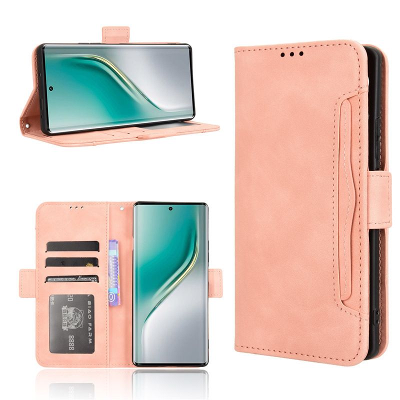 Flip Leather Cover For Tecno Camon 40 Pro [Doka Slot Flip Leather Case] Wallet Case