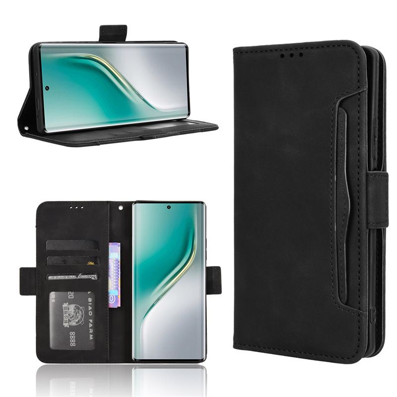 Flip Leather Cover For Tecno Camon 40 Pro [Doka Slot Flip Leather Case] Wallet Case