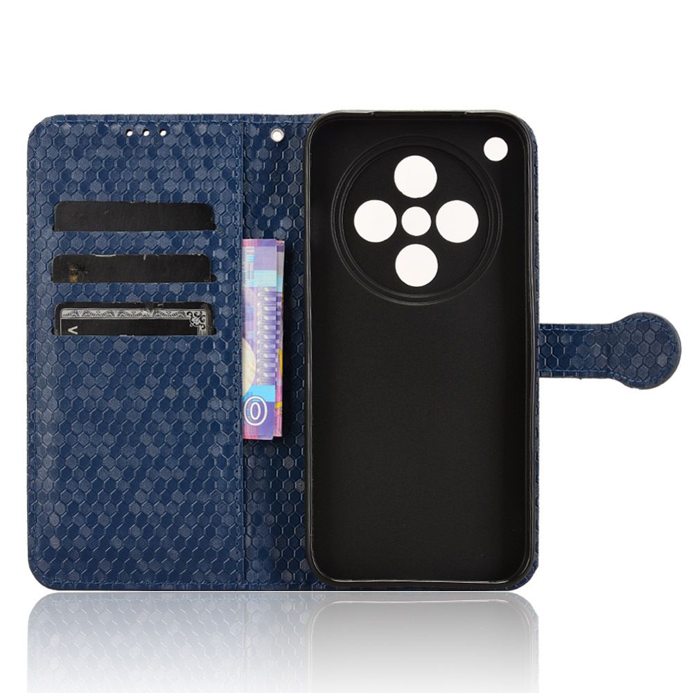 Flip Cover for Oppo Find X8 Pro Wave Dot Pattern Leather Wallet Phone Case with Lanyard