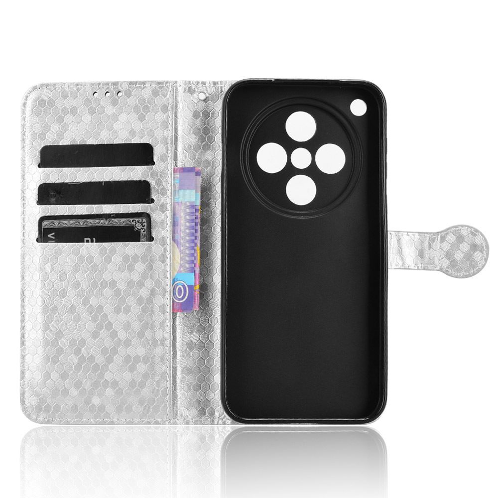 Flip Cover for Oppo Find X8 Pro Wave Dot Pattern Leather Wallet Phone Case with Lanyard