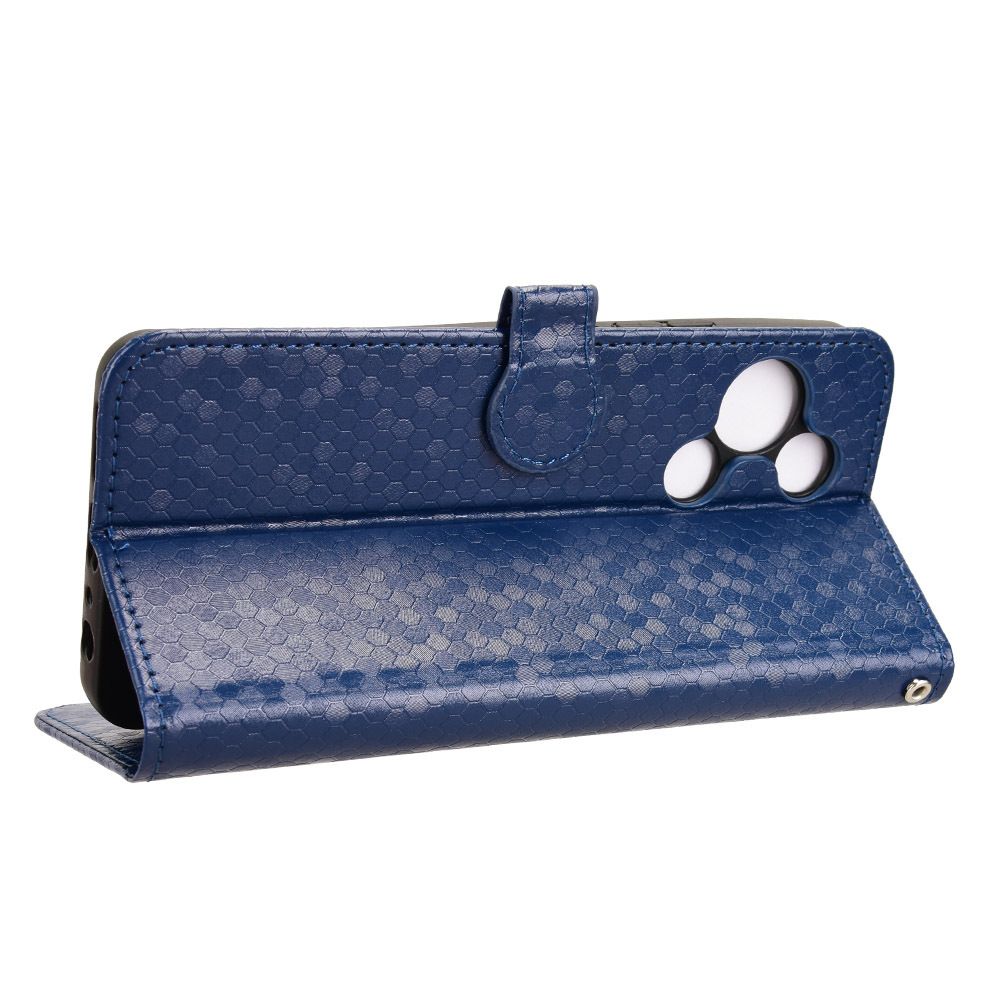 Flip Cover for TCL 60R 5G Wave Dot Pattern Leather Wallet Phone Case with Lanyard