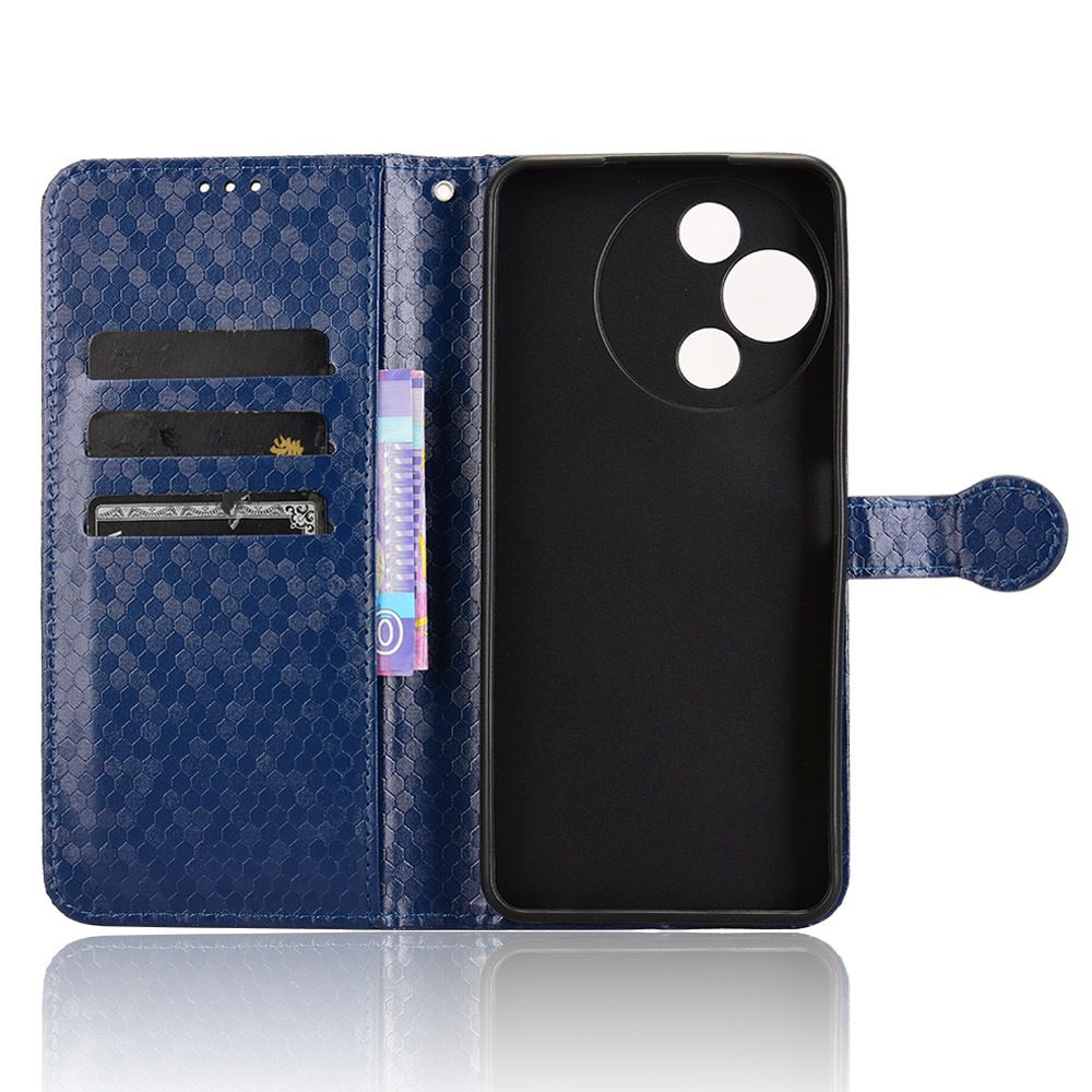 Flip Cover for TCL 60R 5G Wave Dot Pattern Leather Wallet Phone Case with Lanyard