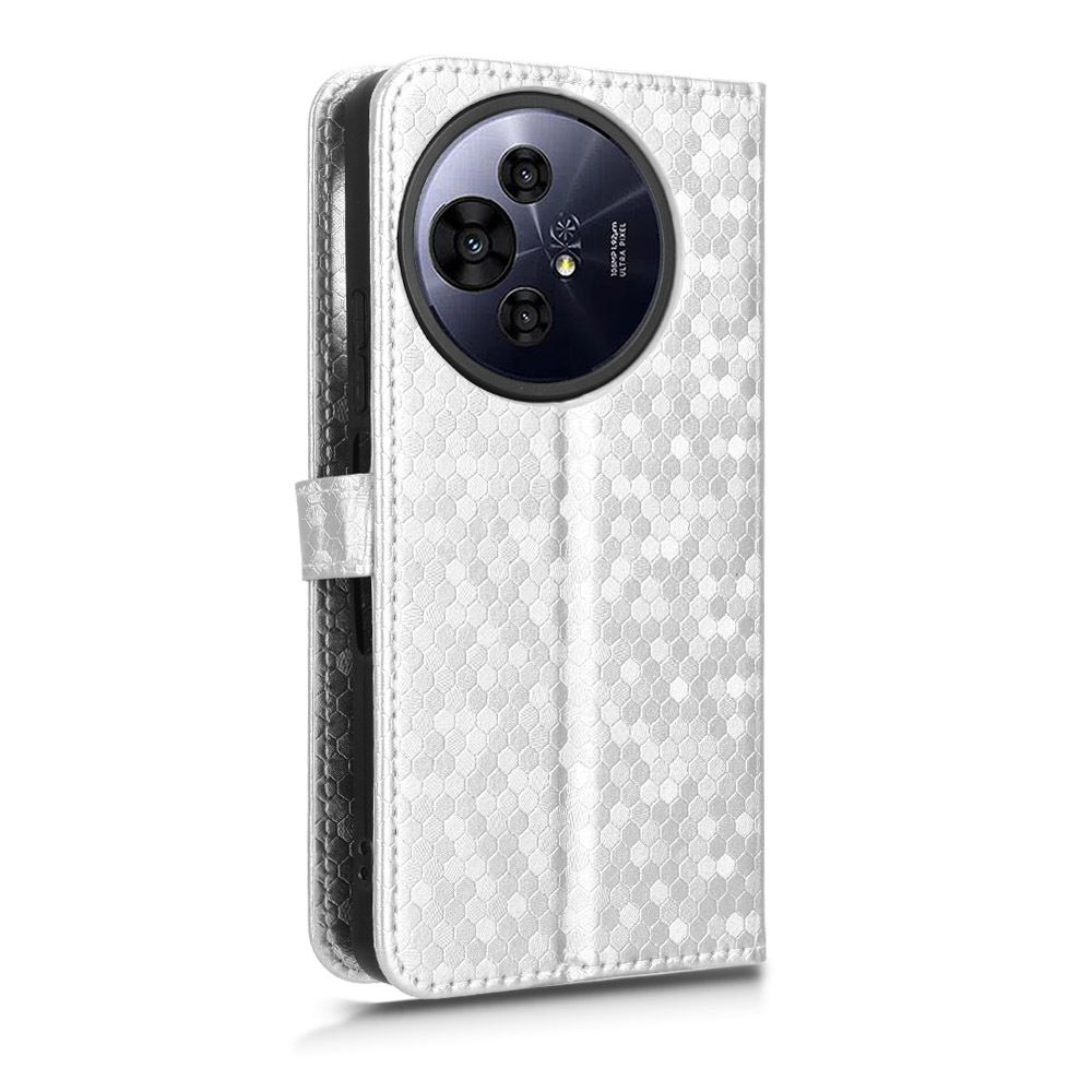 Flip Cover for TCL 50 Pro NXTpaper 5G Wave Dot Pattern Leather Wallet Phone Case with Lanyard