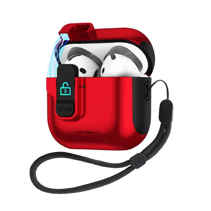 Military-Grade Anti-Fall Silicone Case for AirPods 1/2 Gen / 3 Gen / 4 Gen - 360° Shockproof Protection Case