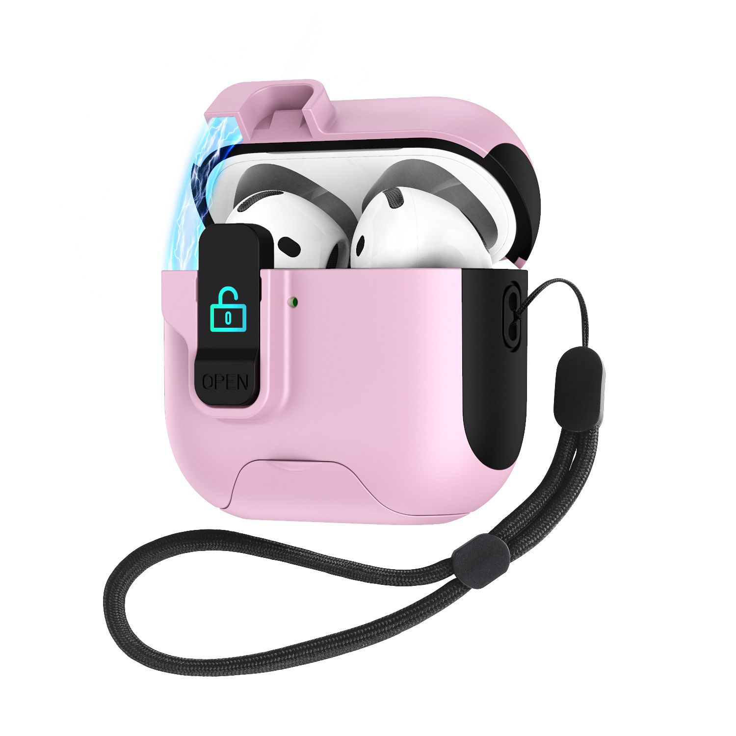 Military-Grade Anti-Fall Silicone Case for AirPods 1/2 Gen / 3 Gen / 4 Gen - 360° Shockproof Protection Case