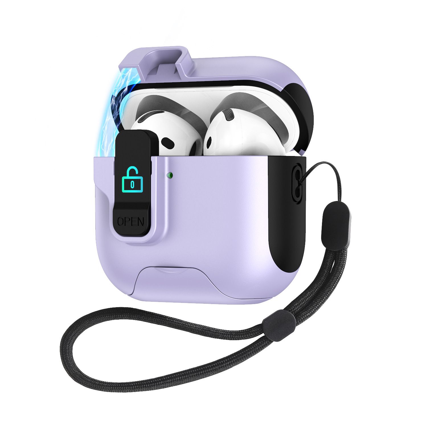 Military-Grade Anti-Fall Silicone Case for AirPods 1/2 Gen / 3 Gen / 4 Gen - 360° Shockproof Protection Case