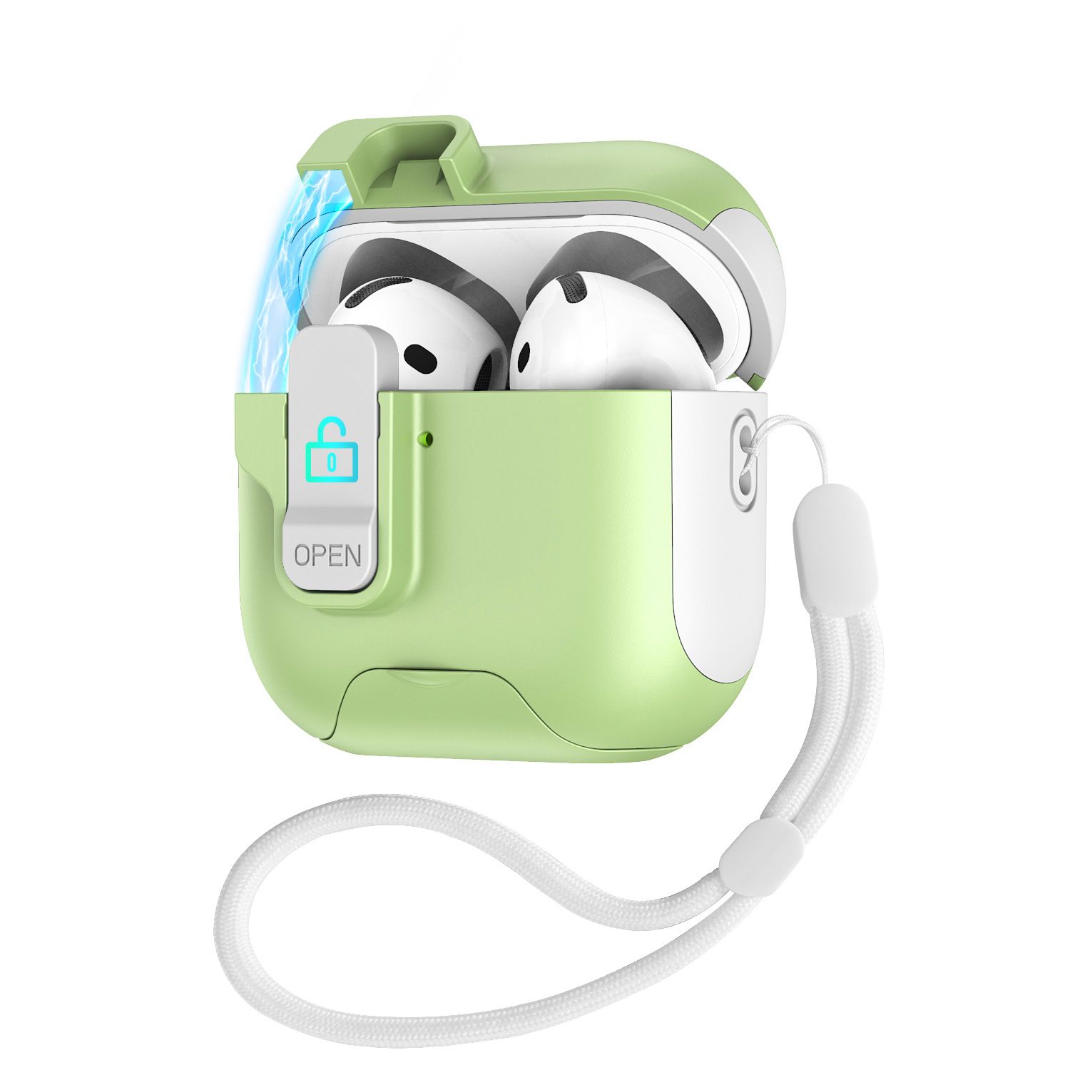 Military-Grade Anti-Fall Silicone Case for AirPods 1/2 Gen / 3 Gen / 4 Gen - 360° Shockproof Protection Case