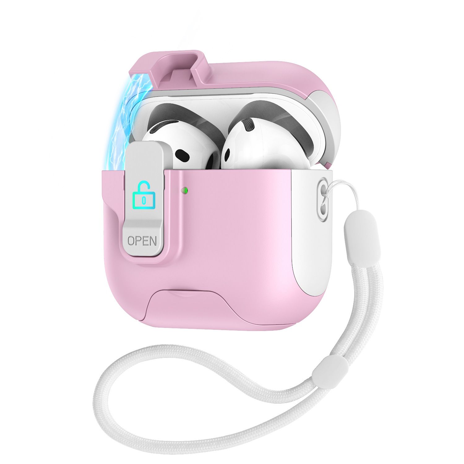 Military-Grade Anti-Fall Silicone Case for AirPods 1/2 Gen / 3 Gen / 4 Gen - 360° Shockproof Protection Case