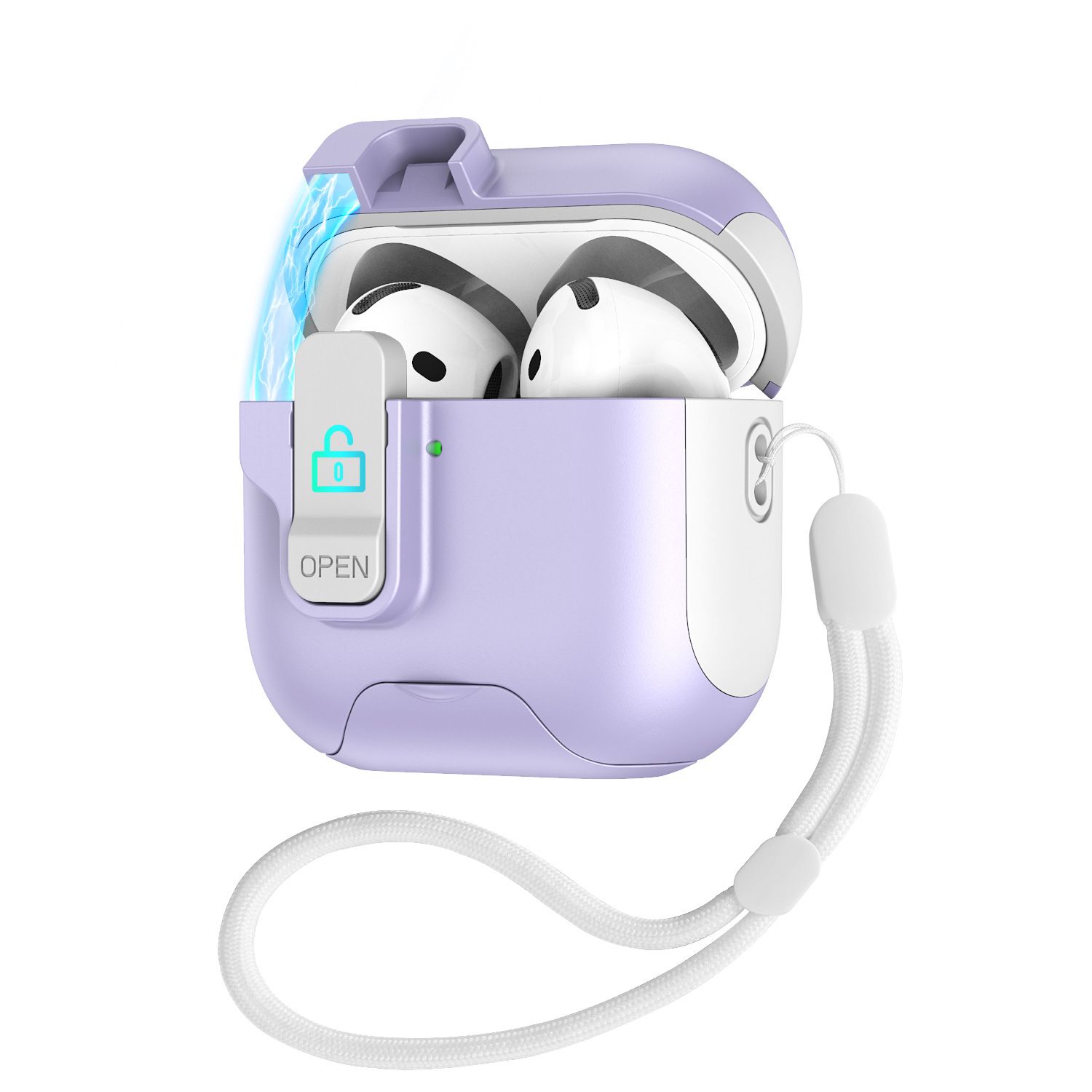 Military-Grade Anti-Fall Silicone Case for AirPods 1/2 Gen / 3 Gen / 4 Gen - 360° Shockproof Protection Case