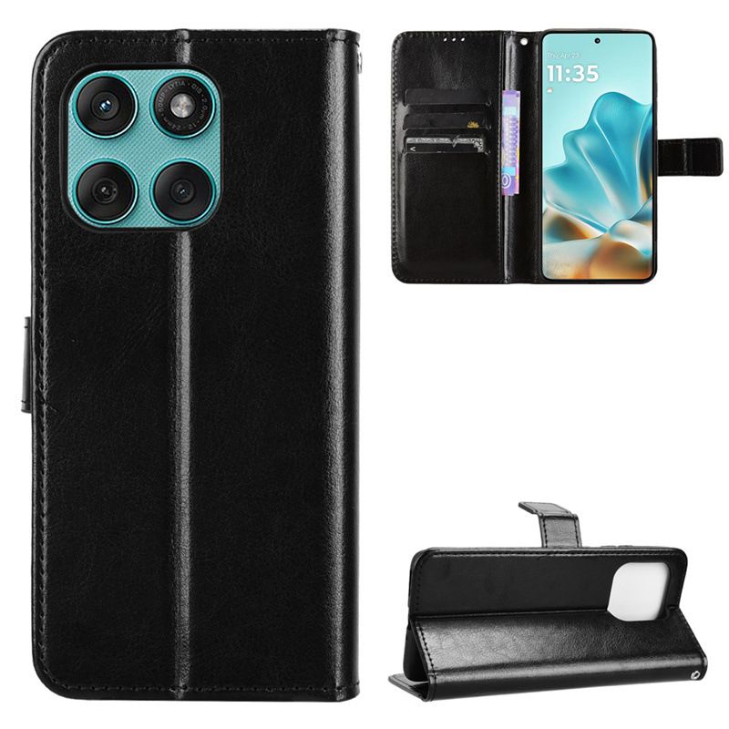 Flip Cover For Motorola Edge 60 Fusion [Flip Vintage Leather] Wallet Phone Case