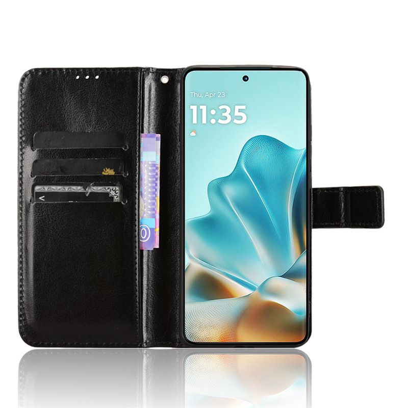Flip Cover For Motorola Edge 60 Fusion [Flip Vintage Leather] Wallet Phone Case