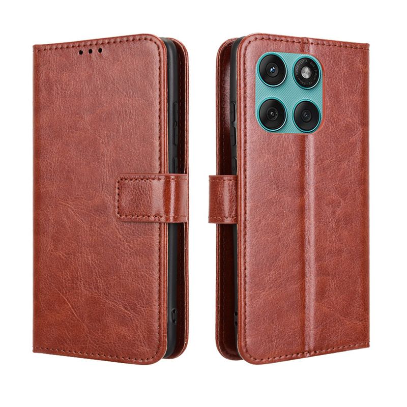 Flip Cover For Motorola Edge 60 Fusion [Flip Vintage Leather] Wallet Phone Case