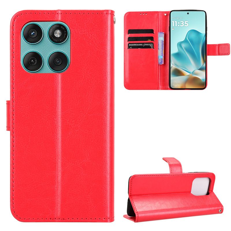 Flip Cover For Motorola Edge 60 Fusion [Flip Vintage Leather] Wallet Phone Case
