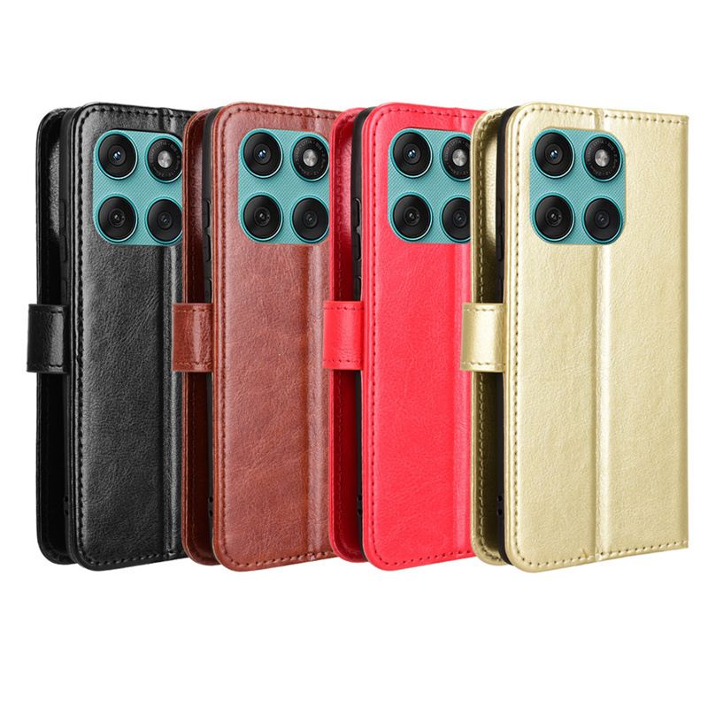 Flip Cover For Motorola Edge 60 Fusion [Flip Vintage Leather] Wallet Phone Case