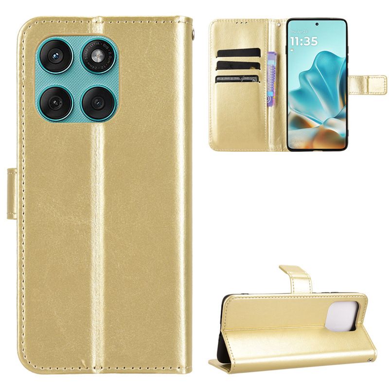 Flip Cover For Motorola Edge 60 Fusion [Flip Vintage Leather] Wallet Phone Case