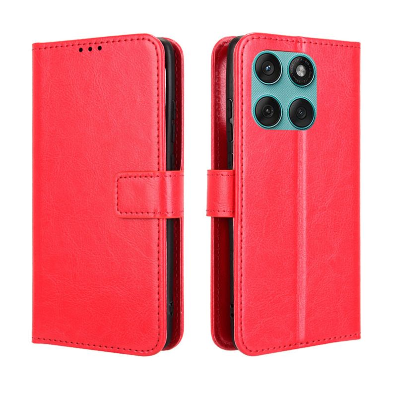 Flip Cover For Motorola Edge 60 Fusion [Flip Vintage Leather] Wallet Phone Case