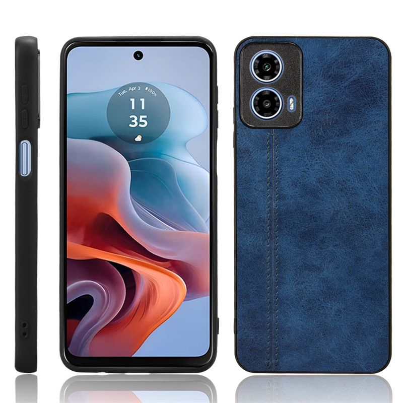 Phone Case for Motorola Moto G05 Protective Cover Huawei Mate X5 Calf Patterned Car Line Sticker Leather