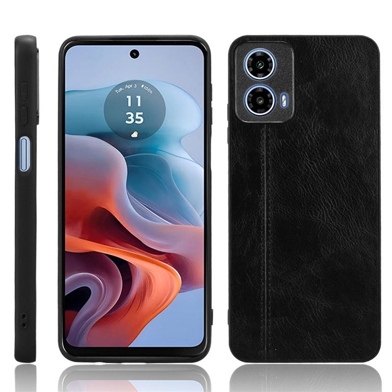 Phone Case for Motorola Moto G05 Protective Cover Huawei Mate X5 Calf Patterned Car Line Sticker Leather