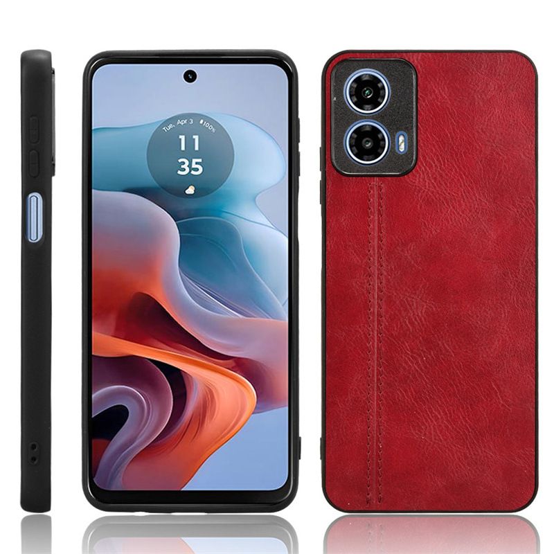 Phone Case for Motorola Moto G05 Protective Cover Huawei Mate X5 Calf Patterned Car Line Sticker Leather