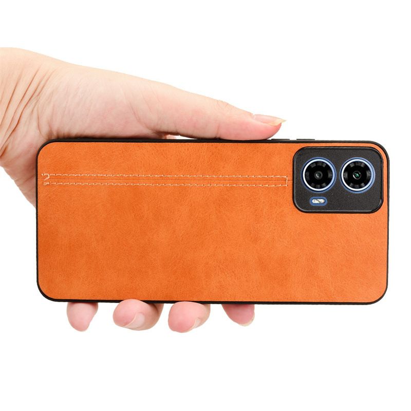 Phone Case for Motorola Moto G05 Protective Cover Huawei Mate X5 Calf Patterned Car Line Sticker Leather