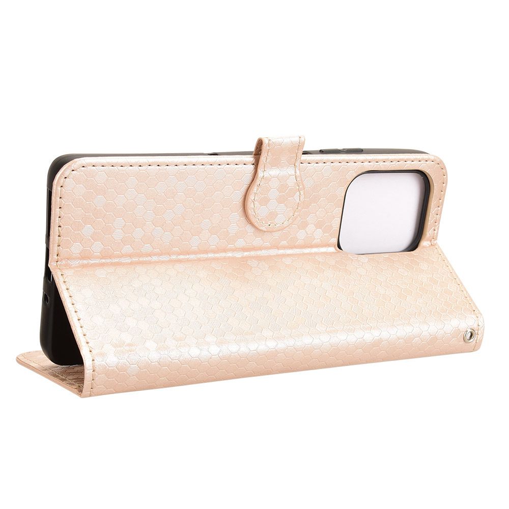 Flip Cover for Motorola Moto G75 Wave Dot Pattern Leather Wallet Phone Case with Lanyard