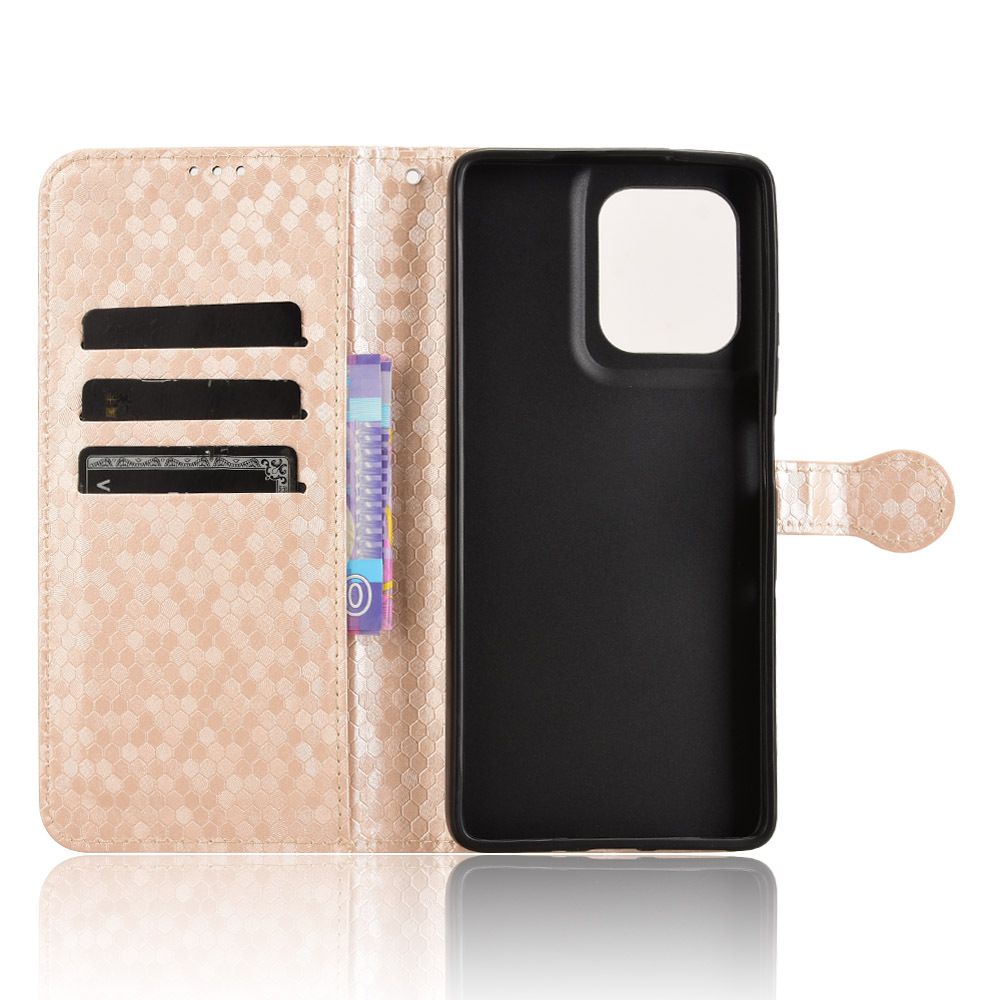Flip Cover for Motorola Moto G75 Wave Dot Pattern Leather Wallet Phone Case with Lanyard