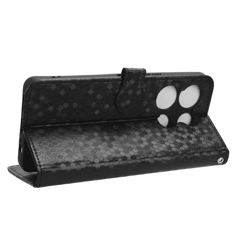 Flip Cover for Infinix Note 30 VIP Wave Dot Pattern Leather Wallet Phone Case with Lanyard