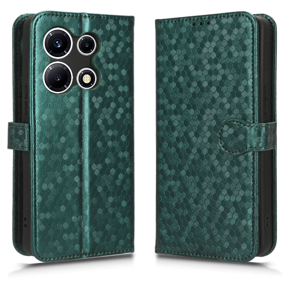 Flip Cover for Infinix Note 30 VIP Wave Dot Pattern Leather Wallet Phone Case with Lanyard