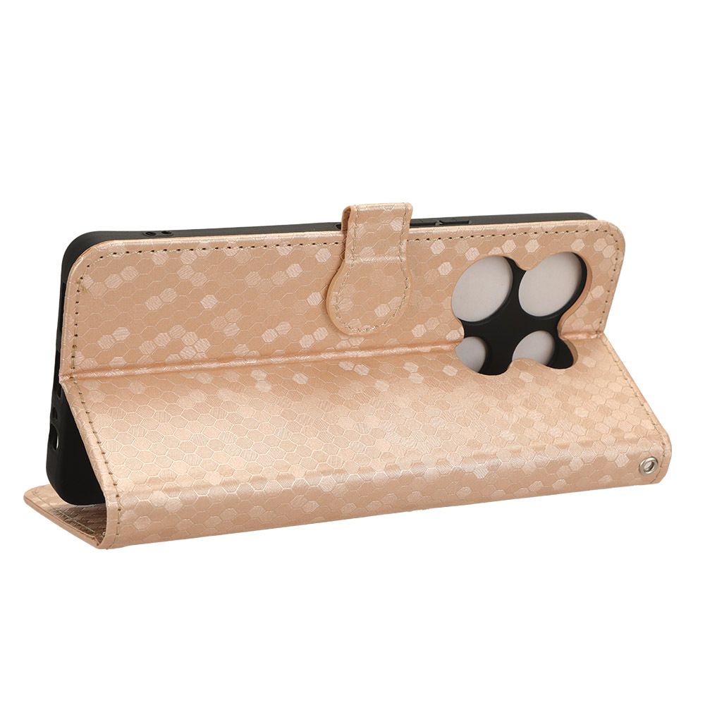 Flip Cover for Infinix Note 30 VIP Wave Dot Pattern Leather Wallet Phone Case with Lanyard