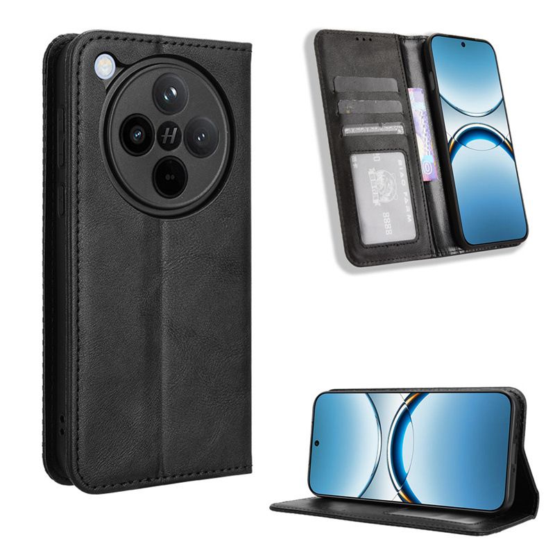 Wallet Flip Cover For OPPO Find X8 / X8S / X8 Ultra / X8 Pro Leather PU Phone Case Shockproof Durable Retro Case