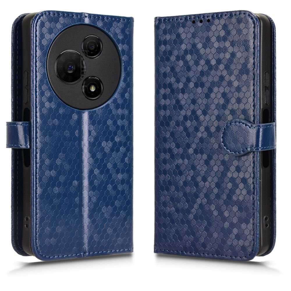 Flip Cover for TCL 60 NxtPaper Wave Dot Pattern Leather Wallet Phone Case with Lanyard