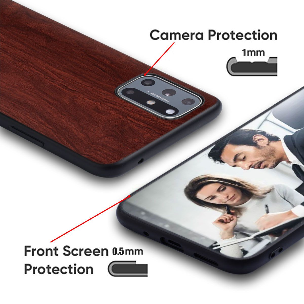 Phone Case for Sony Xperia 1VI Wood Grain Pattern Phone Case