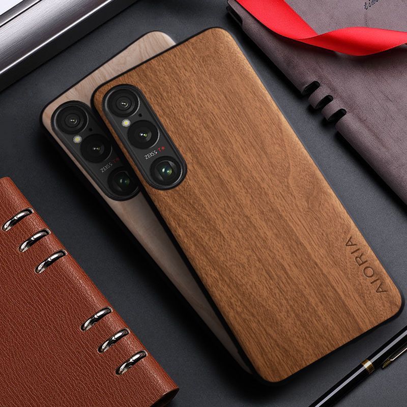 Phone Case for Sony Xperia 1VI Wood Grain Pattern Phone Case